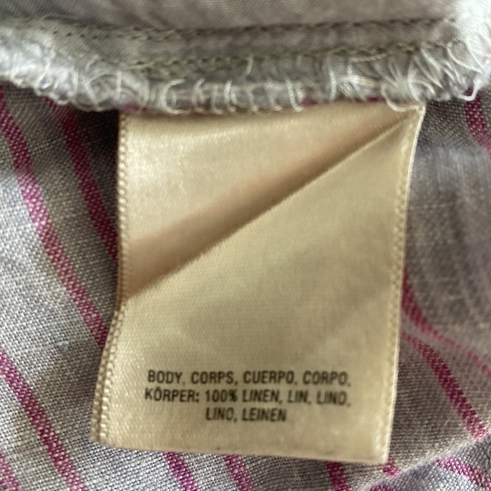 Anthro Elevenses 14 Linen Nantucket Jumpsuit - Picture 12 of 13